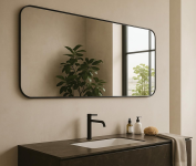 Espelho de Corpo Inteiro Retangular Cantos Arredondado 110×53 na Amazon