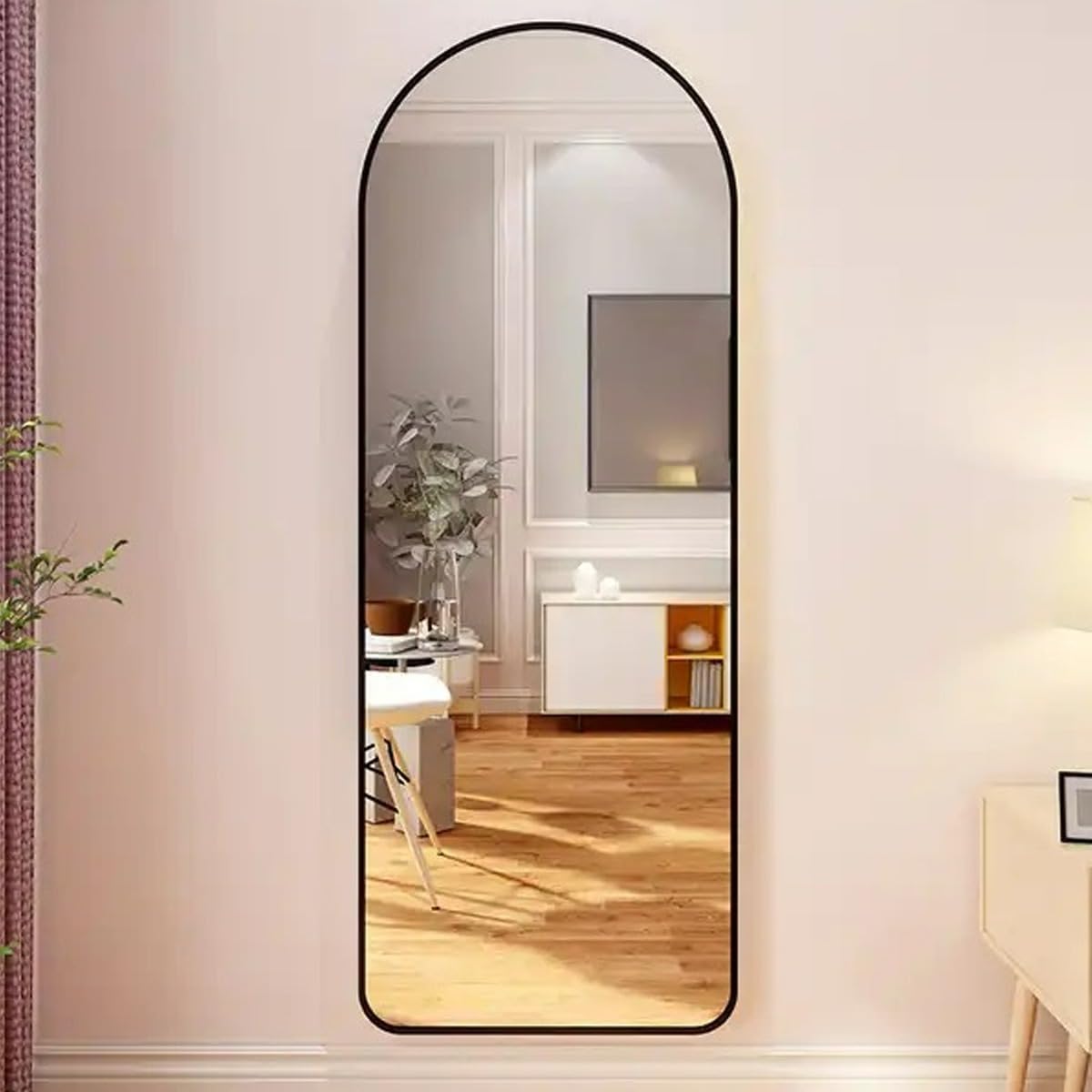 Espelho Oval Moldura Preto Sala Quarto Hall 100×30 Grande Decorativo na Amazon