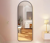 Espelho Oval Moldura Preto Sala Quarto Hall 100×30 Grande Decorativo na Amazon