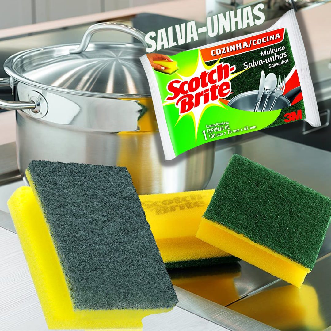 Esponja Multiuso Salva-Unhas Scotch-Brite na Amazon