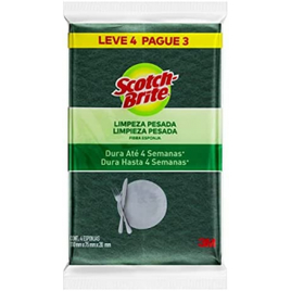 Esponja Multiuso Scotch Brite Cozinha Leve 4 Pague 3 na Amazon