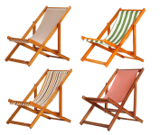 Espreguiçadeira Portátil de Madeira Maciça Para Piscina na Amazon