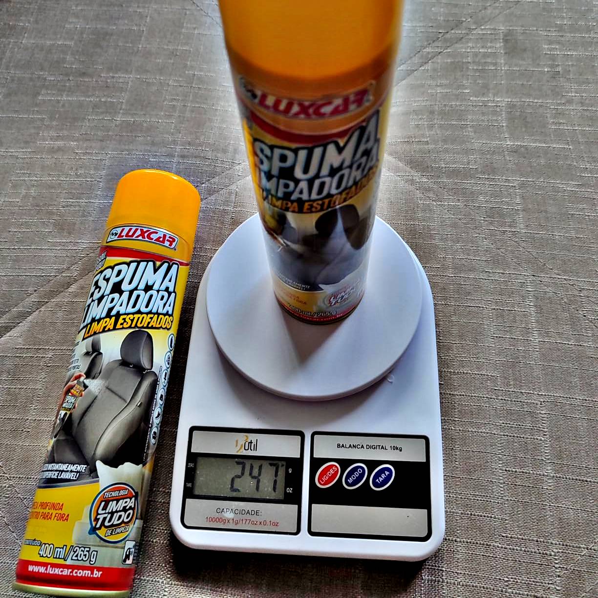 Espuma Limpadora Limpa Estofados Spray Luxcar 400 Ml na Amazon