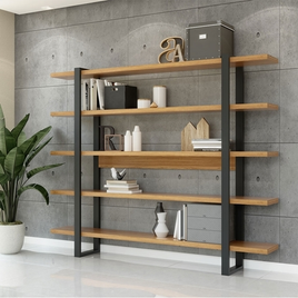 Estante Livreiro Multiuso 05 Prateleiras 100% MDF na Mega Mamute