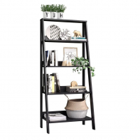 Estante Para Livros 4 Prateleiras Cavalete Madesa Preto na Amazon
