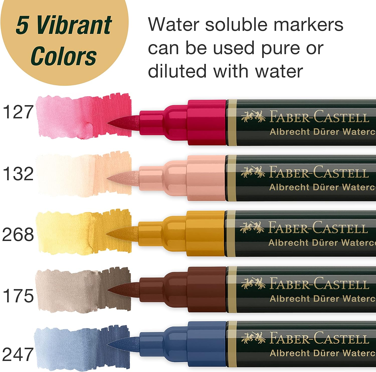 ESTOJO COM CANETAS ARTÍSTICAS AQUARELÁVEIS ALBRECHT DÜRER 5 TONS DE RETRATO na Amazon