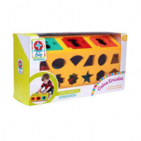 Estrela Brinquedo Educativo Caixa-Encaixa A Partir De 1 Ano, Multicor na Amazon
