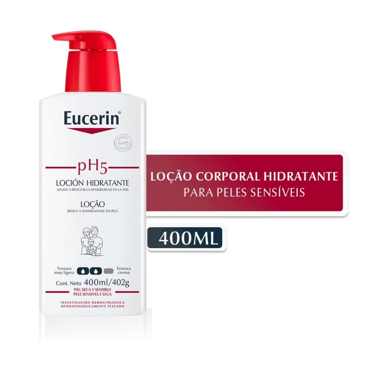 Eucerin pH5 – Loção Hidratante Corporal 400ml na Casas Bahia