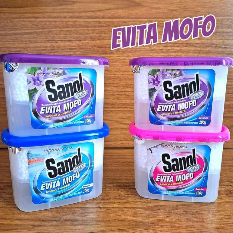 Evita mofo Sec Leve 4 Pague 3 – 1 Neutro/ 2 Lavanda/ 1 Baby Sanol 4 X 100G, Sanol, Colorido, 4 X 100 G na Amazon