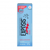 Exposis Bebe, Repelente De Mosquitos Com Icaridina, Gel, Até 6h De Proteção, Alta Eficácia, 117g na Amazon