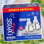 Exposis Casa, Repelente Elétrico Líquido para Tomada, Refil, Sala e Quarto, Alta eficácia, Até 4 semanas de Proteção, 2 Unidades de 32,9ml na Amazon