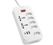 Extensão Tomada, Régua Tomada ,5 Tomadas, 2 Interfaces USB, 1 Porta USB Tipo-C, 2 Tomada Universal, Cabo de Alimentação de 1,9 metros na Amazon