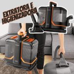 Extratora e Higienizadora Portátil Deep Cleaner II, Mondial, Preto/Laranja, 1800W na Amazon