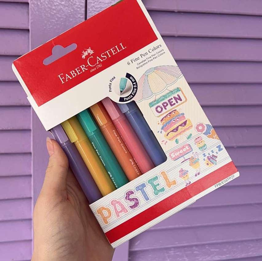 Faber-Castell FINE PEN COLORS – PASTEL CTL 6 UNID., Modelo:FPB/ES6TPZF na Amazon