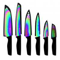 Facas Hampton Forge HMC01A656D Conjunto De Talheres De Titânio Arco-íris – 12 Peças – Multi na Amazon