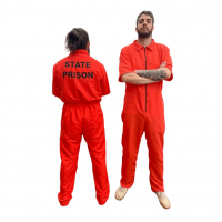 Fantasia Presidiário Laranja State Prison na Shein