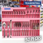 Faqueiro Aço Inox 30 peças Laguna Tramontina na Magazine Luiza
