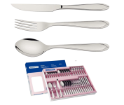 Faqueiro Aço Inox com Faca para Churrasco com 36 Peças Tramontina Laguna Prata na Amazon