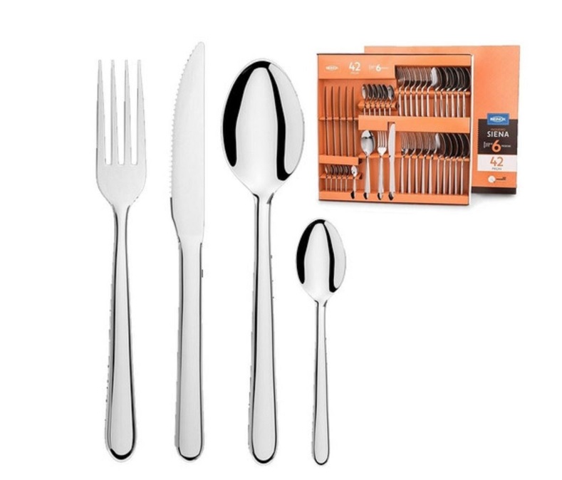 Faqueiro Aço Inox Compacto 42Pçs Siena 5109/120 Brinox na Casas Bahia
