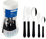 Faqueiro Tramontina Leme com Lâminas em Aço Inox e Cabos de Polipropileno – 20 Peças na Amazon