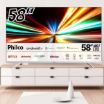 Fast Smart TV Philco 58” PTV58GAGSKSBL Dolby Audio 4K LED na Amazon
