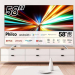 Fast Smart TV Philco 58” PTV58GAGSKSBL Dolby Audio 4K LED na Amazon