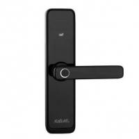 Fechadura Digital KaBuM! Smart 500 - Biometria, Controle Via Aplicativo, Vidro Preto na KaBuM!