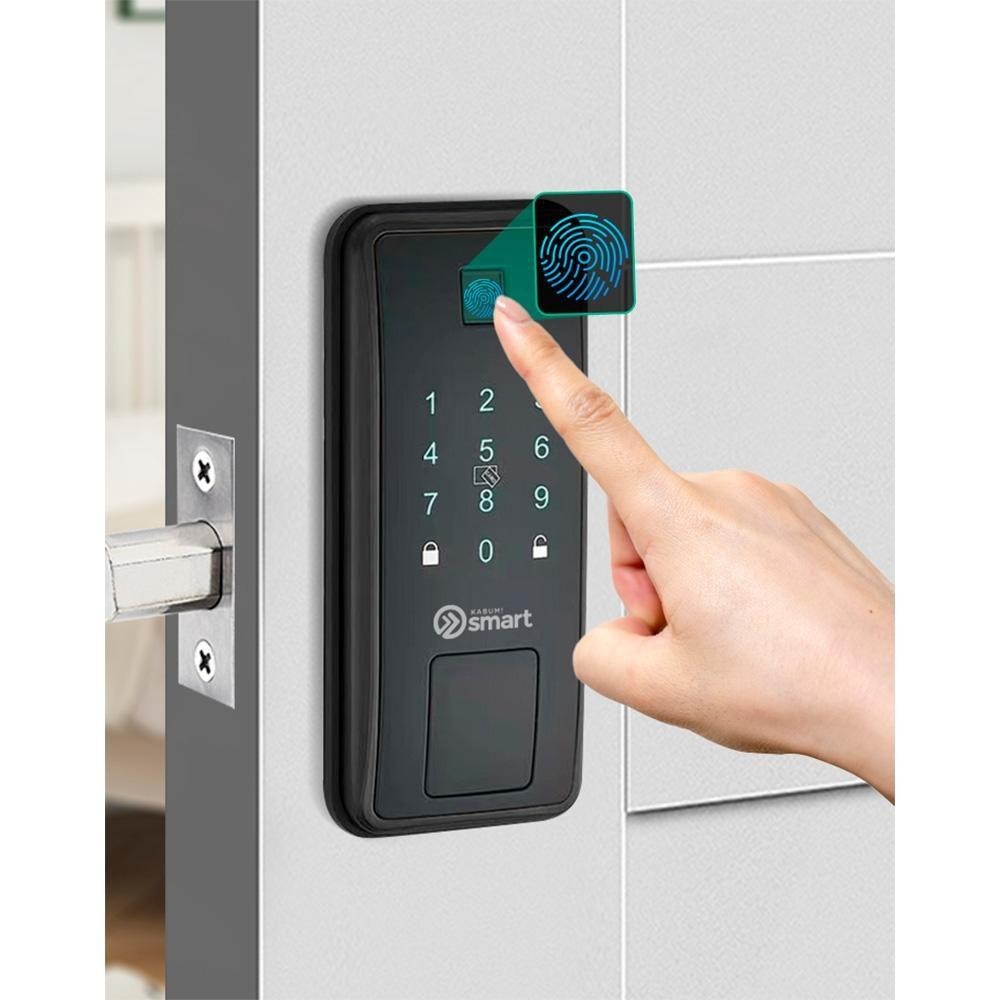 Fechadura Digital KaBuM! Smart 500 – Biometria, Controle Via Aplicativo, Preto – KBSG003 na Magazine Luiza