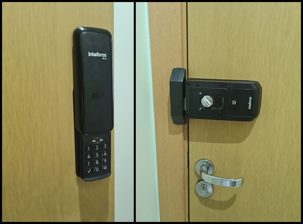 Fechadura Digital Para Uso Interno e Externo FR 10 Preto Intelbras na Amazon