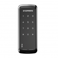 Fechadura Digital Sobrepor Eletrônica FSP100 Preta Soprano na Estrela10