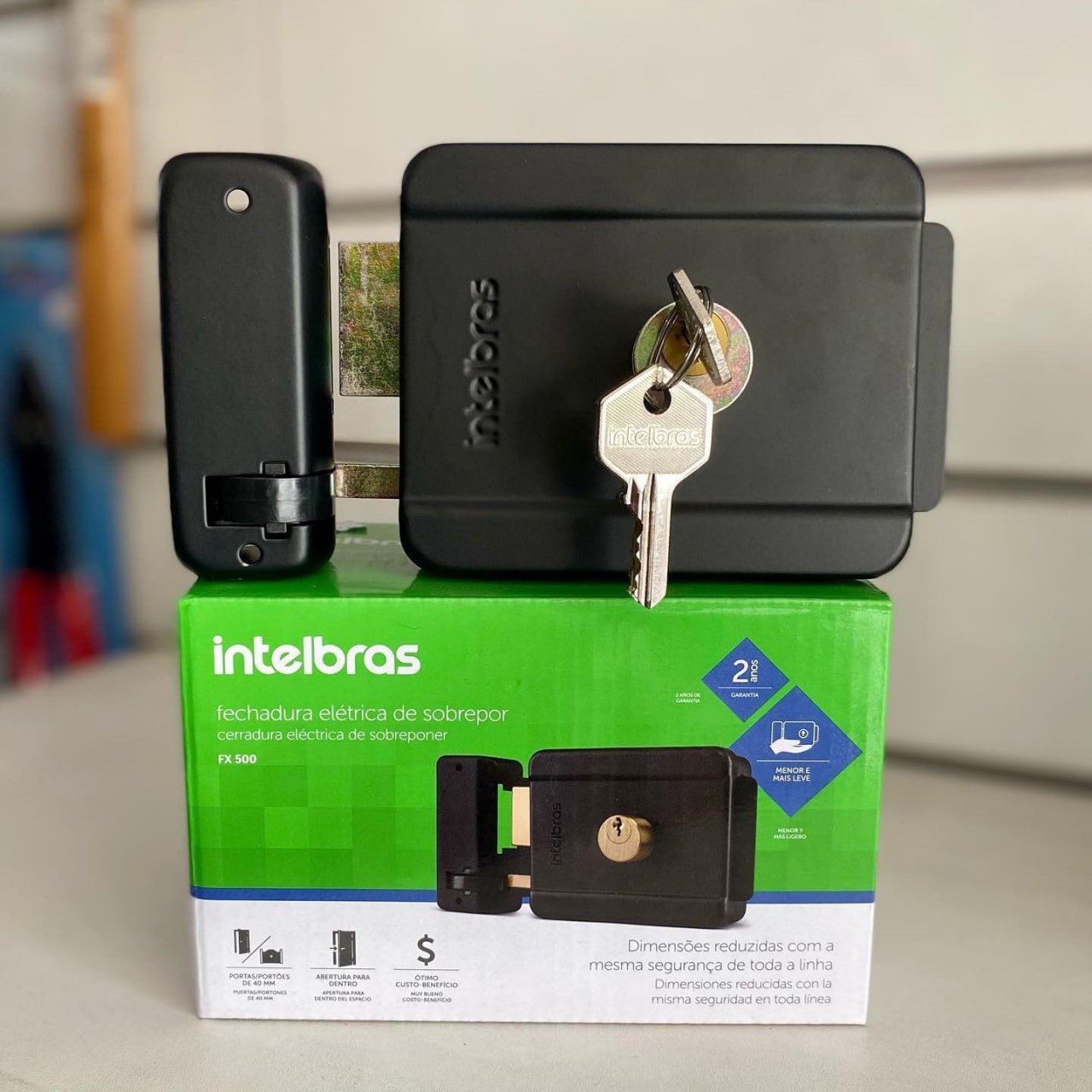 Fechadura Elétrica de Sobrepor Fx 500 Preto Intelbras na Amazon