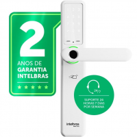 Fechadura Inteligente De Embutir Com Maçaneta MFR 7000 Branca Intelbras na Amazon