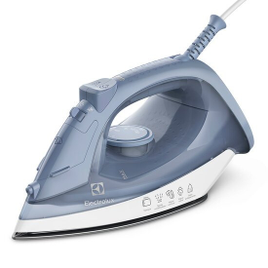 Ferro a Vapor Electrolux Efficient Base Antiaderente Azul - ESI10 na Camisaria Colombo