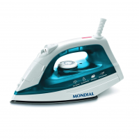 Ferro A Vapor, Mondial, Azul/Branco, 1200W, 110V - F-32 na Amazon