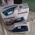 Ferro a Vapor, Mondial, Azul/Branco, 1200W, 110V – F-32 na Amazon