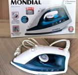 Ferro a Vapor, Mondial, Azul/Branco, 1200W, 110V – F-32 na Amazon