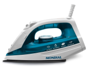 Ferro a Vapor Mondial Azul/Branco, 1200W, 110V – F-32 na Amazon