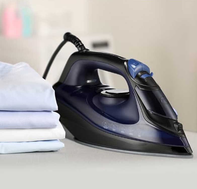 Ferro de Passar a Vapor Iron Glide Elgin Sistema corta-pingo Vapor Turbo Preto e Azul 1200W 127V na Amazon