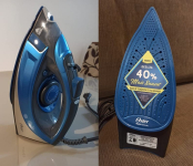 Ferro de passar a Vapor Oster Turbo Steam, Base Cerâmica, 220V, Azul, 2200W, GCSTCS-401 na Amazon