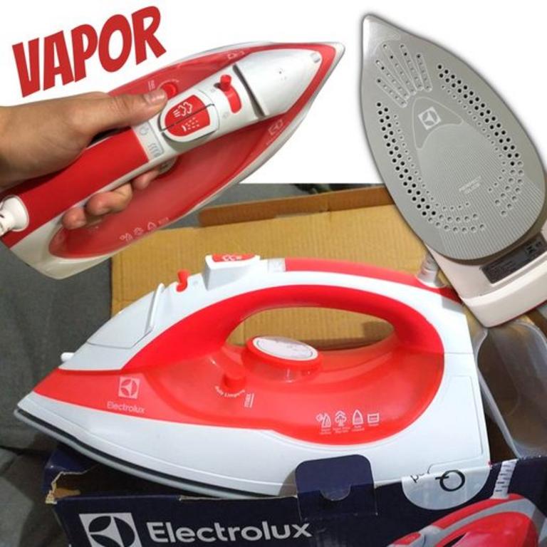 Ferro de Passar a Vapor, SIV10, Vermelho, Electrolux na Amazon