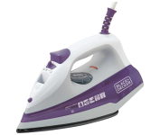 Ferro de Passar Roupa Black Decker com Vaporizador, Base Antiaderente, Branco e Roxo, Modelo FX1000, 127V na Amazon