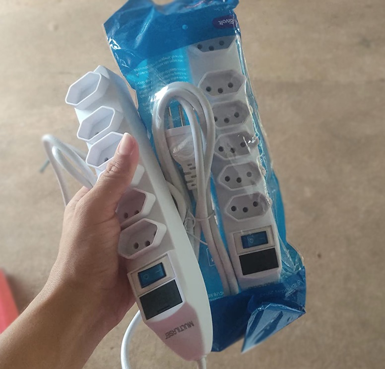 Filtro de Linha Multilaser 6 Tomadas Branco Linear – WI222 na Amazon