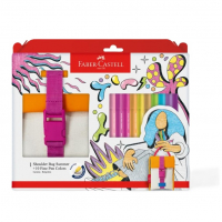 Fine Pen Colors Shoulder Bag Summer Faber-Castell + 10 Canetas Ponta Porosa Fina, 0.4 na Amazon