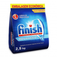 Finish Advanced Detergente Para Lava Louças Em Pó, Sabão Limpeza Profunda, 2,5k na Amazon