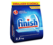 Finish Advanced Detergente para Lava Louças em Pó, Sabão Limpeza Profunda, 2,5kg na Amazon