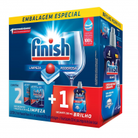 Finish Kit 2 Detergente Power Ball 13 Tabs + Secante Lava Louça 250Ml na Amazon