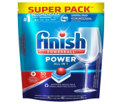 Finish Powerball Detergente para Lava Louças, Tabletes com Secante, 30 Tabletes na Amazon