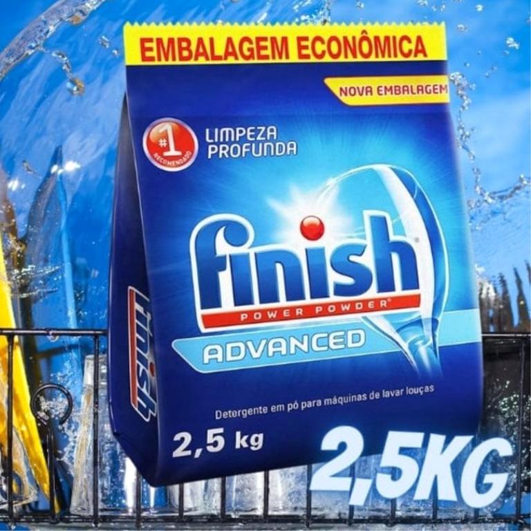 Finish – Detergente para Lava Louças em Pó 2,5kg na Amazon