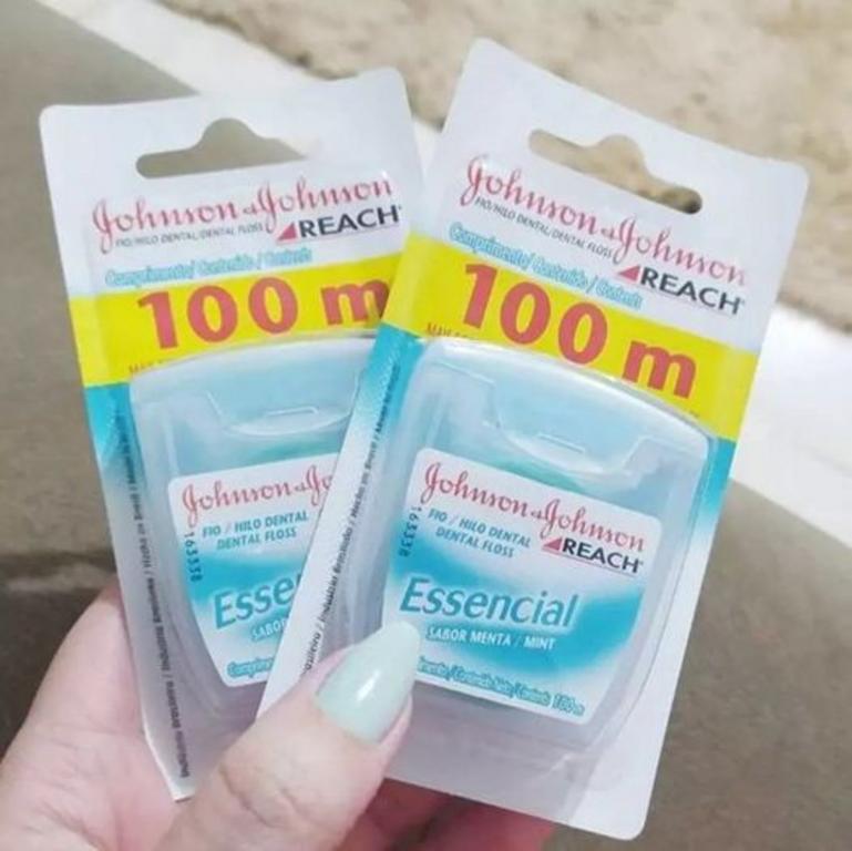 Fio Dental Essencial Menta JOHNSONS REACH 100M na Amazon