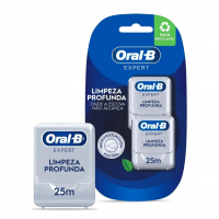 Fio Dental Oral-B Expert Limpeza Profunda 25m 2 Unidades na Amazon